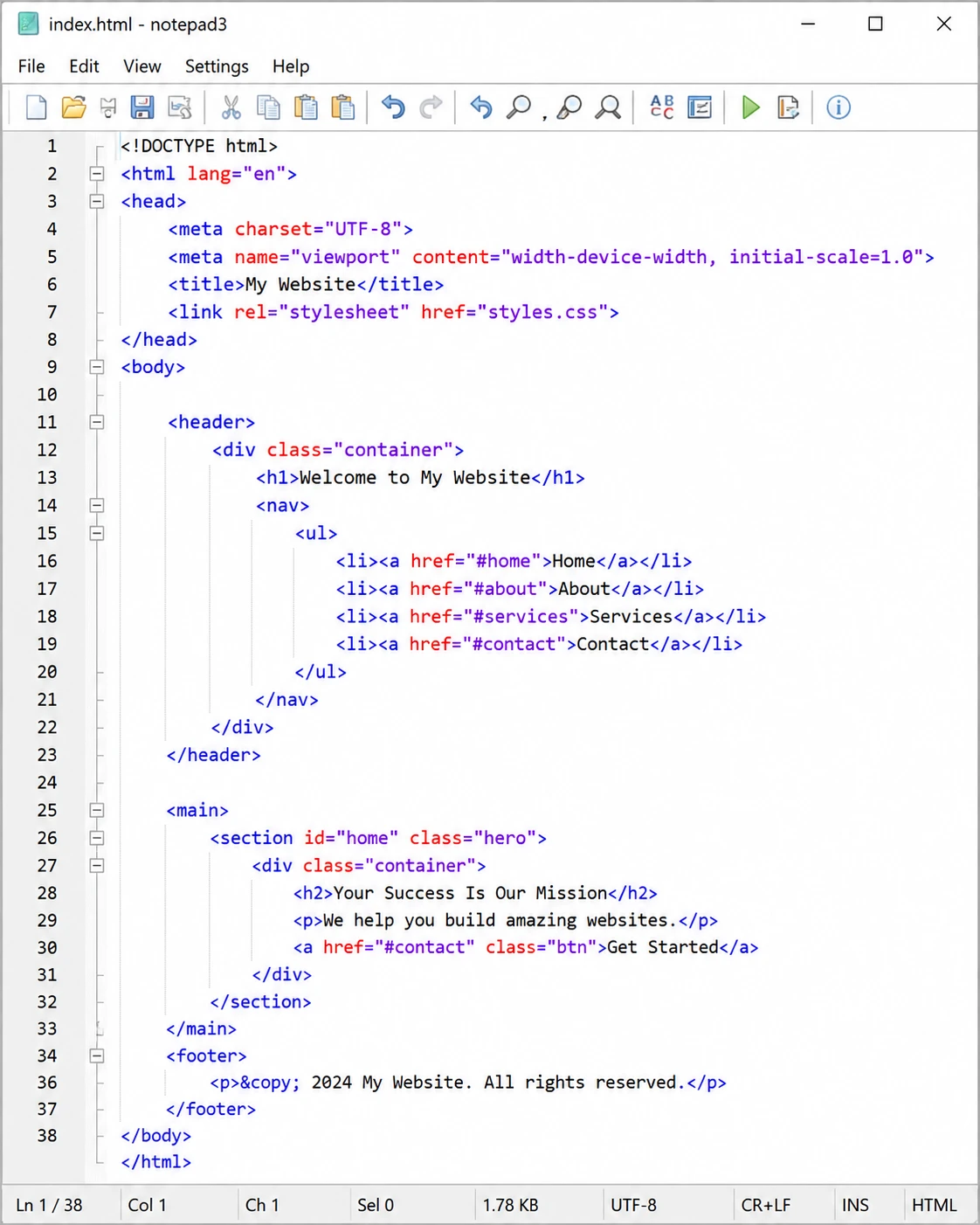 Notepad3 lightweight Windows text editor with syntax highlighting in a single window