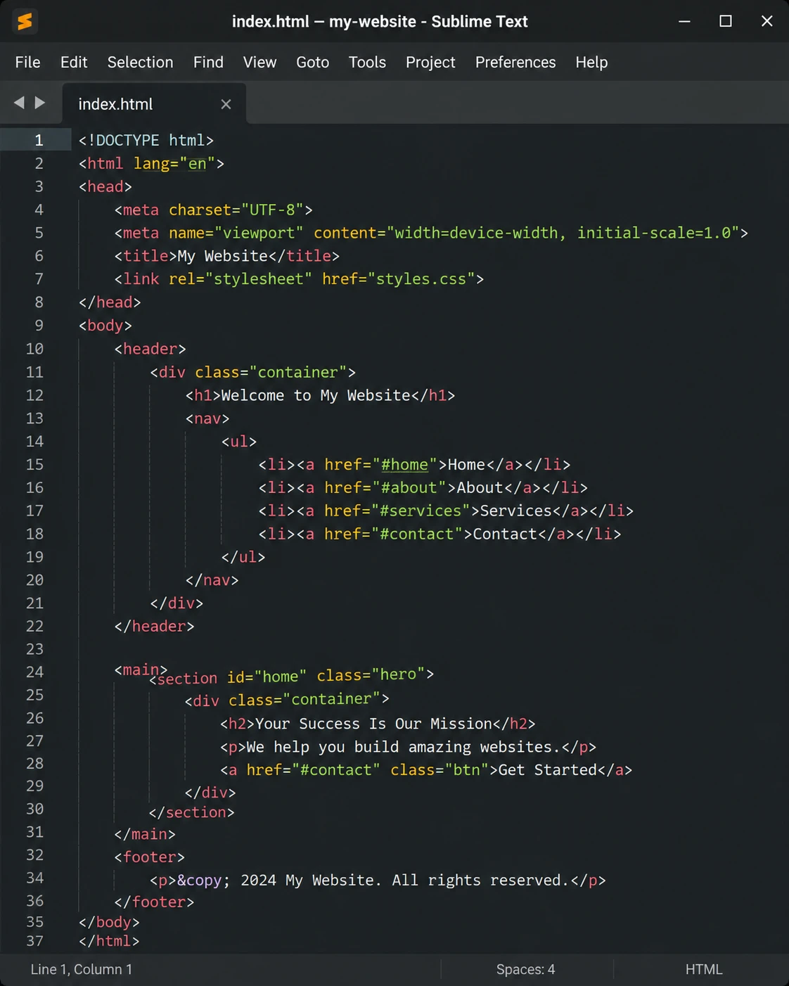 Sublime Text on a Linux desktop editing a large file at speed