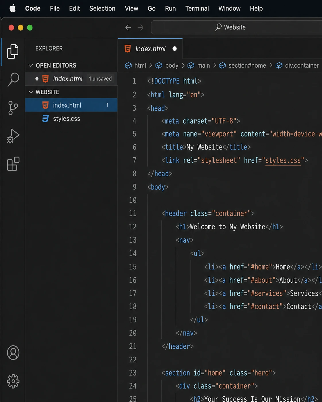 Visual Studio Code on macOS, the best free code editor for Mac